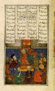 unknow artist Iskander Meets with the Sages,from the Khamsa of Nizami china oil painting artist